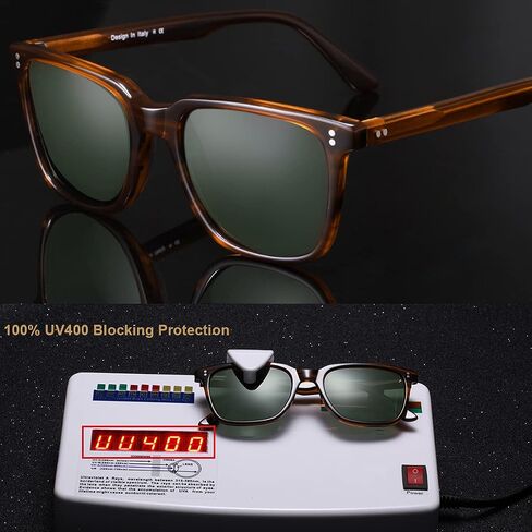 CARFIA Polarized Men's Sunglasses UV400 Protection for Driving Fishing Cool Man Acetate Shades CA5354L in Saudi Arabia