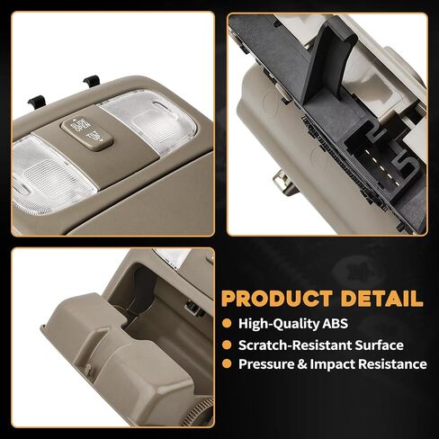 Overhead Console Dome Map Light Lamp Fit for Toyota Camry 2002-2006 Fit for Toyota 4Runner 2003-2009 Roof Storage Light with Sunroof Switch Replaces 825672 VG7621 in Saudi Arabia