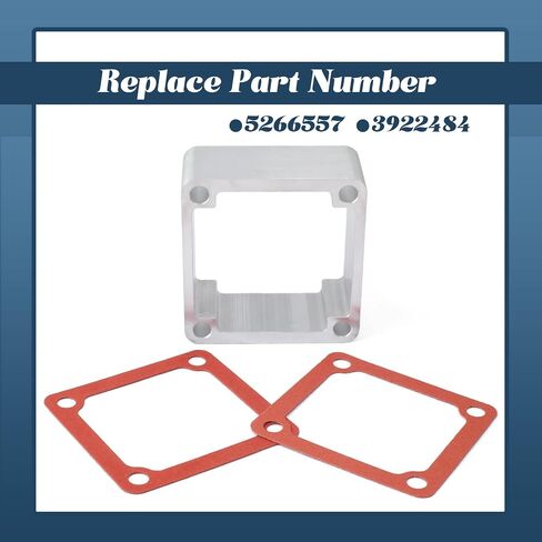 5266557 Engine Air Intake Connection Spacer Compatible with Cummins PB 4B3.9 4B3.9 B5.9 6B5.9 B4.5 ISB 6.7 B129B, Replace 3922484 in Saudi Arabia