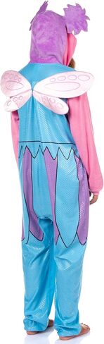Sesame Street Union Suit Women Abby Cadabby 3D Hair and Wings Costume Costmed One Piece Pajama (Abby ، S/M) متعدد الألوان in Saudi Arabia