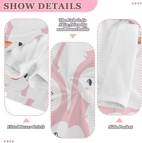 High-Waist Toddler Skirts Pink Cute Cartoon Penguins Girls' Athletic Skorts for Running X-Small in Kuwait