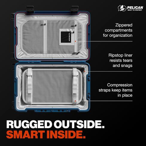 أمتعة Pelican ATX - Hardside تحمل أمتعة مع عجلات - 22 بوصة حمل على حقيبة - معتمدة شركات الطيران (النيلي) in Kuwait