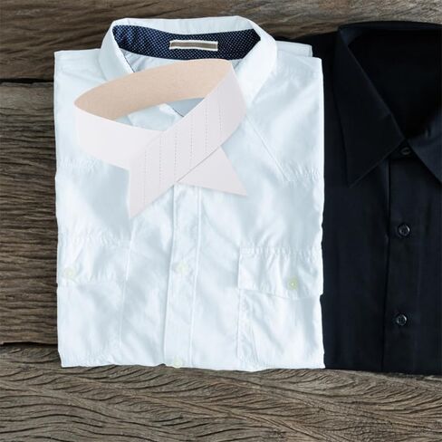 BESPORTBLE Shirt Paper Collar Strip - 200Pcs Durable Paper Collar Stays for Men and Women Easy to Use Shirt Shaping Inserts for Dress and Casual in Saudi Arabia