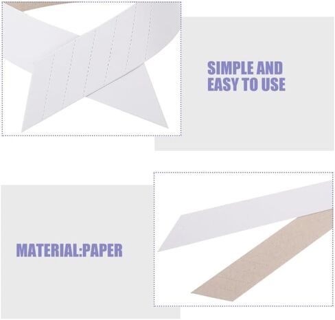 BESPORTBLE Shirt Paper Collar Strip - 200Pcs Durable Paper Collar Stays for Men and Women Easy to Use Shirt Shaping Inserts for Dress and Casual in Saudi Arabia