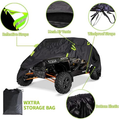 4-6 TEATS RZR UTV يغطي مقاوم للماء في الهواء الطلق ، قطعة قماش أوكسفورد باهتة ، مقاومة للرياح جميعها من الطقس جنبًا إلى جنب in Kuwait