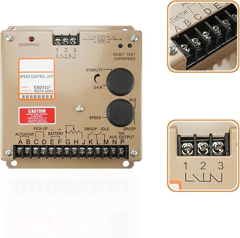 New Speed Control Unit/Board ESD5221 Electronic Governor Compatible with Generator Replacement in Saudi Arabia