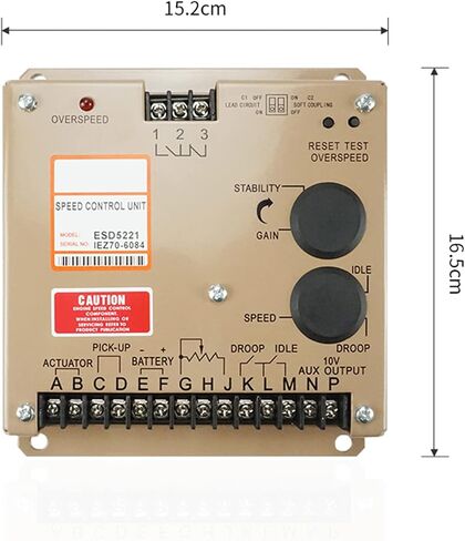 New Speed Control Unit/Board ESD5221 Electronic Governor Compatible with Generator Replacement in Saudi Arabia