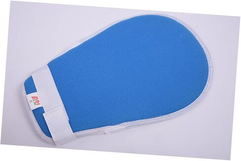 VALICLUD 2Pcs Prevent Finger Hurt Gloves Mitts for Elderly Patients Easy to Clean Hand Protectors Fixed Safety Gloves Blue in Saudi Arabia
