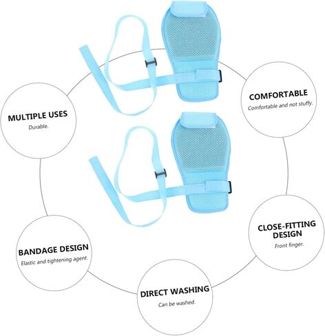 Breathable Hand Control Mitts 2pcs Protective for Elderly Prevent Finger Harm Finger Separator for Patient Safety in Saudi Arabia