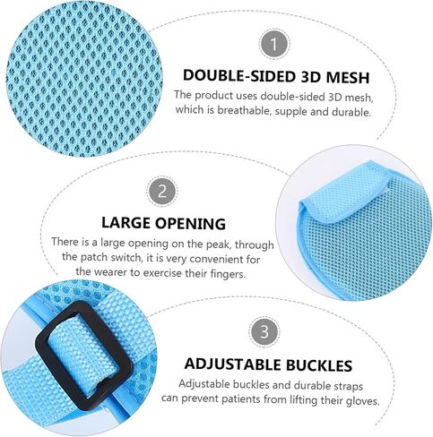 Breathable Hand Control Mitts 2pcs Protective for Elderly Prevent Finger Harm Finger Separator for Patient Safety in Saudi Arabia