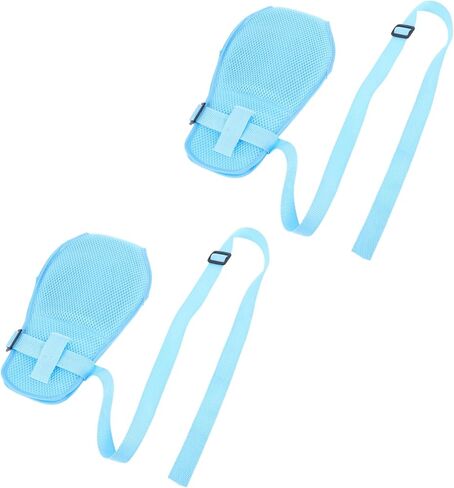 2Pcs Gloves for Elderly Protection Breathable Hand Control Mitts Finger Safety Fixing Protectors in Saudi Arabia