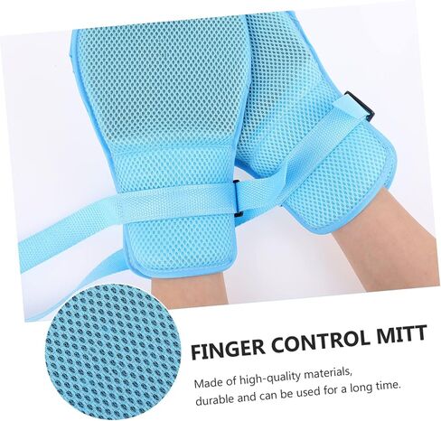 2Pcs Gloves for Elderly Protection Breathable Hand Control Mitts Finger Safety Fixing Protectors in Saudi Arabia