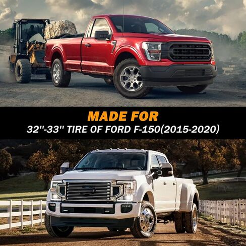 يغطي إطارات PVC 4pcs متوافق مع 2015-2020 Ford F-150 ، أغطية العجلات الثقيلة في جميع الأحوال الجوية لمدة 32-33 بوصة in Kuwait