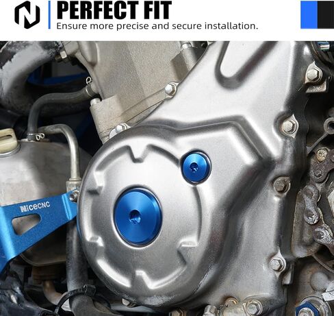 NICECNC Enine Plug Aluminum Compatible with Yamaha YZ250F 2014-2023 YZ450F 2010-2023 YZ250FX 2015-2023 YZ450FX 2016-2023 Raptor 700R 2011-2012 Raptor 700/R/SE 2014-2023,See Fitment in Saudi Arabia