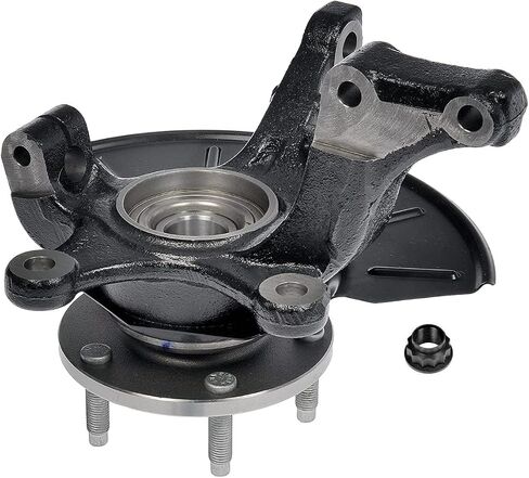 AutoShack Front Left Steering Knuckle for 2005-2012 Ford Escape 2005-2011 Mercury Mariner Mazda Tribute 2.5L 3.0L V6 4WD FWD | Driver Side | 5-Lug | Wheel Bearing Hub Assembly Replacement KN798407 in Saudi Arabia