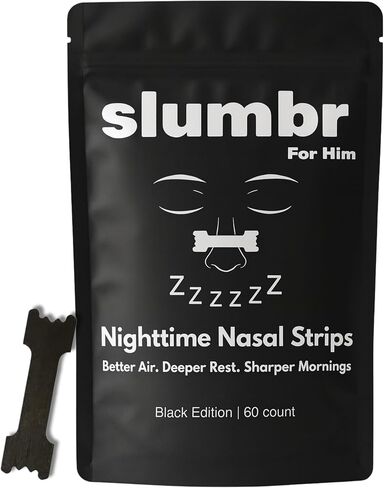 Slumbr Nasal Strips (60 Count) – Extra-Strength Grid Adhesive – Built for Nighttime Comfort, Clear Breathing & Consistent Sleep Routines (for Her - Pink) in Saudi Arabia