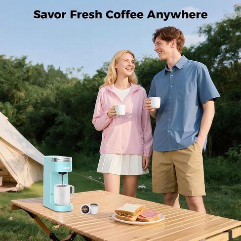 ماكينة صنع القهوة النحيفة ذات الخدمة الواحدة من تشولوكس لكبسولات الأكواب والقهوة المطحونة، ماكينة صنع القهوة بكوب واحد تناسب أكواب السفر مقاس 7.3 بوصة، ماكينة القهوة بأحجام المشروب من 6 إلى 12 أونصة in Kuwait