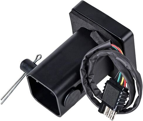 Trailer Hitch Receiver Cover with 15-LED Tailight Brake Stop Light fit 2" Receiver in Saudi Arabia