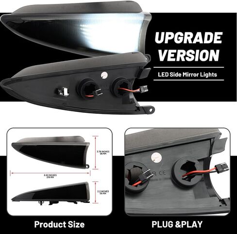 NJSBYL Lens Side Side Mirror Puddle Lights لعام 2003 2004 2005 2006 F-Ord Expedition و Lincoln Navigator Amber LED LED LAFT LISED LIME in Saudi Arabia