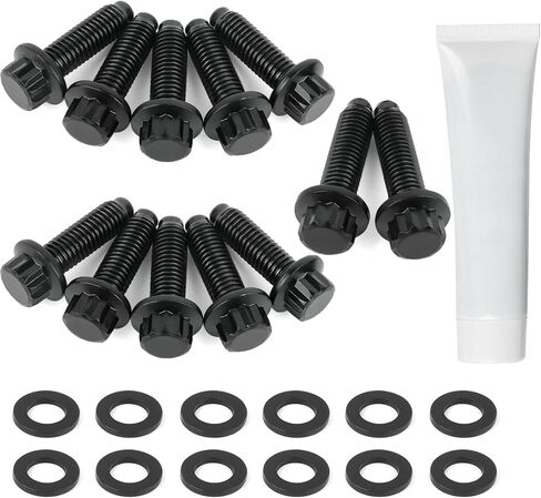 Up Pipe Bolt Set 12 for 2001-2016 GMC Sierra 2500/3500 Duramax,2001-2016 Chevrolet Silverado 2500/3500 6.6L LBY LLY LBZ LMM LML Duramax Diesel in Saudi Arabia