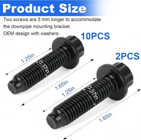 Up Pipe Bolt Set 12 for 2001-2016 GMC Sierra 2500/3500 Duramax,2001-2016 Chevrolet Silverado 2500/3500 6.6L LBY LLY LBZ LMM LML Duramax Diesel in Saudi Arabia