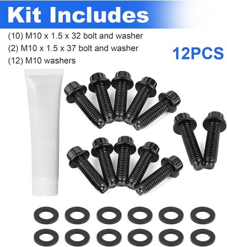 Up Pipe Bolt Set 12 for 2001-2016 GMC Sierra 2500/3500 Duramax,2001-2016 Chevrolet Silverado 2500/3500 6.6L LBY LLY LBZ LMM LML Duramax Diesel in Saudi Arabia
