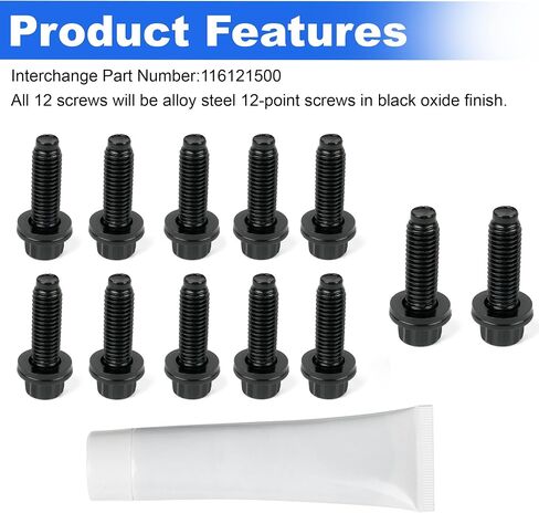 Up Pipe Bolt Set 12 for 2001-2016 GMC Sierra 2500/3500 Duramax,2001-2016 Chevrolet Silverado 2500/3500 6.6L LBY LLY LBZ LMM LML Duramax Diesel in Saudi Arabia