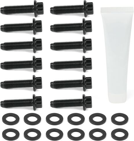 Up Pipe Bolt Set 12 for 2001-2016 GMC Sierra 2500/3500 Duramax,2001-2016 Chevrolet Silverado 2500/3500 6.6L LBY LLY LBZ LMM LML Duramax Diesel in Saudi Arabia