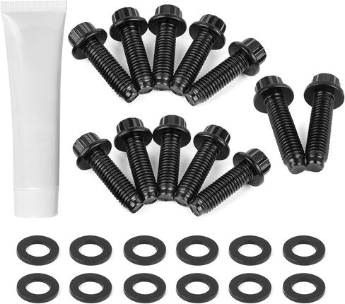 Up Pipe Bolt Set 12 for 2001-2016 GMC Sierra 2500/3500 Duramax,2001-2016 Chevrolet Silverado 2500/3500 6.6L LBY LLY LBZ LMM LML Duramax Diesel in Saudi Arabia