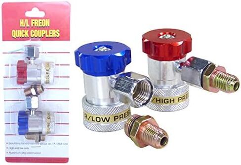 AC Quick Coupler Connector Set R134a Manifold Gauge Low High Side Adapter FREON in Saudi Arabia