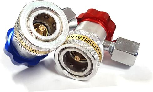 AC Quick Coupler Connector Set R134a Manifold Gauge Low High Side Adapter FREON in Saudi Arabia