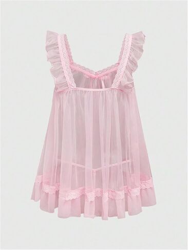 Oyoangle Lingerie Lingerie Set 2 قطعة من الدانتر in Kuwait