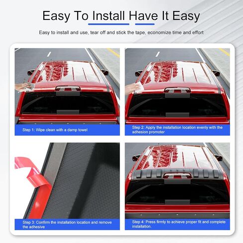 واقي السقف الخلفي متوافق مع 2014-2018 Chevy Silverado GMC Sierra 1500 Truck Cab Spoiler استبدال لعام 2014 2015 2017 2018 Chevy Silverado 1500 ملحقات in Kuwait