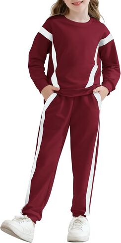 SANMIO Toddler Girl Clothes 2 Piece Outfits Fashion Sweatshirts+Sweatpants Long Sleeve Tracksuit Clothing Set Size 3-8Y in Saudi Arabia
