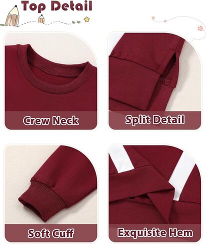 SANMIO Toddler Girl Clothes 2 Piece Outfits Fashion Sweatshirts+Sweatpants Long Sleeve Tracksuit Clothing Set Size 3-8Y in Saudi Arabia