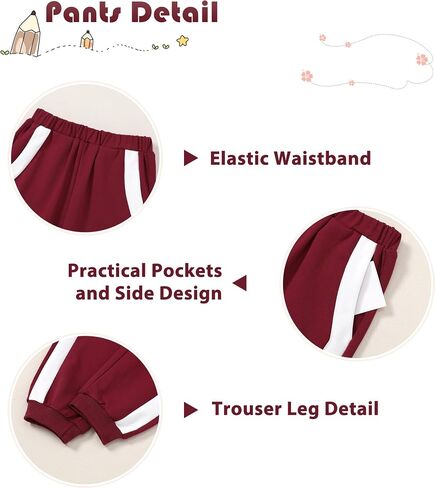 SANMIO Toddler Girl Clothes 2 Piece Outfits Fashion Sweatshirts+Sweatpants Long Sleeve Tracksuit Clothing Set Size 3-8Y in Saudi Arabia