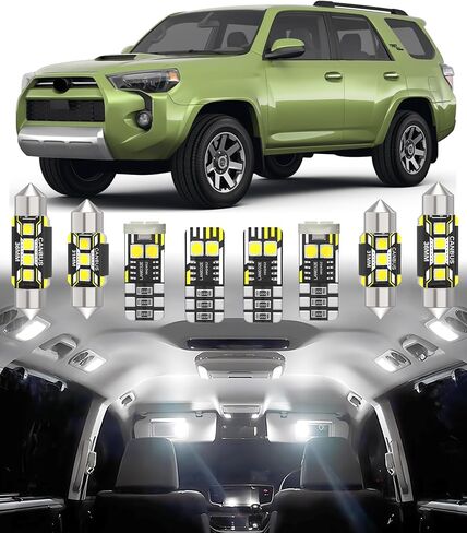 BMT xms Car Interior LED Light Replacement for Toyota 4Runner 2010-2024,6000K Super Bright Interior Light Bulbs Package, 16pcs in Saudi Arabia