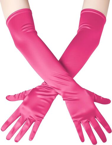 Long Opera Party Gloves for Women - 1920s Elbow Length Gloves for Evening Dress for Halloween (21.6 inch) in Kuwait