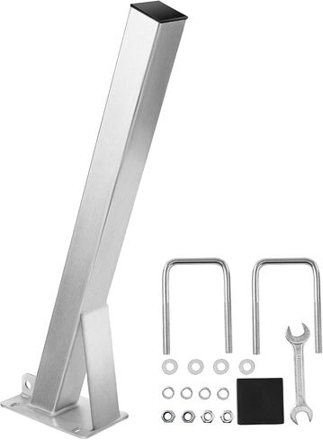 VEVOR Boat Trailer Winch Stand, 3 x 3 x 34-inch Winch Posts, Boat Winch Mount with U-Bolts for 3 Inches W x 3-4 Inches H Trailer Tongue, Galvanized, Fit for Jet Ski, Sailboat, Fishing Boat, Speedboat in Saudi Arabia