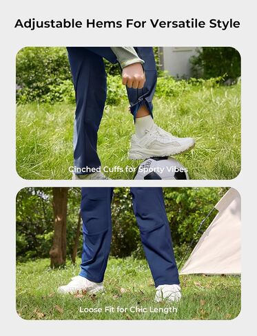 PATPAT Kids Hiking Pants – Quick-Dry Waterproof Pants for Boys Girls Casual Outdoor, with Reinforced Knees, Cinchable Ankles in Saudi Arabia