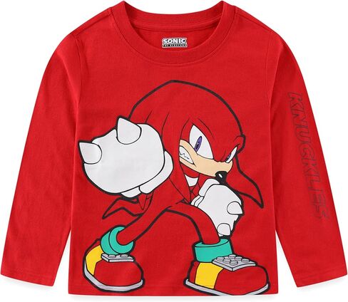 SEGA Sonic The Hedgehog Boys 4 Pack Long Sleeve Shirt for Big Kids in Saudi Arabia