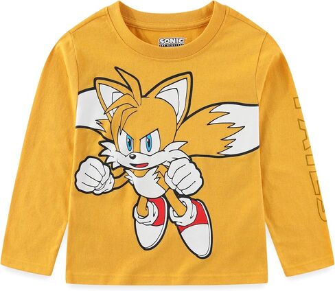 SEGA Sonic The Hedgehog Boys 4 Pack Long Sleeve Shirt for Big Kids in Saudi Arabia