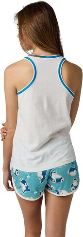 Pokemon Snorlax Napping Women's 2-Pack Racer Tank & Dolphin Shorts Sleep Set in Saudi Arabia