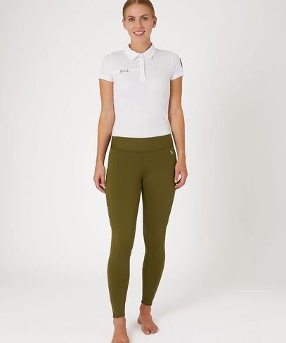 HORZE Active Women's Winter Fleece-Lined Silicone Full Seat Horse Riding Tights in Saudi Arabia