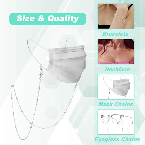 7Pcs Around Neck Eyeglass Chain Non-Slip Eyewear Chain Stylish Beaded Glasses Lanyard Adjustable Glasses Neck Strap Vintage Reading Eyeglass Chains with Loop for Women Men Sunglasses Sports in Saudi Arabia