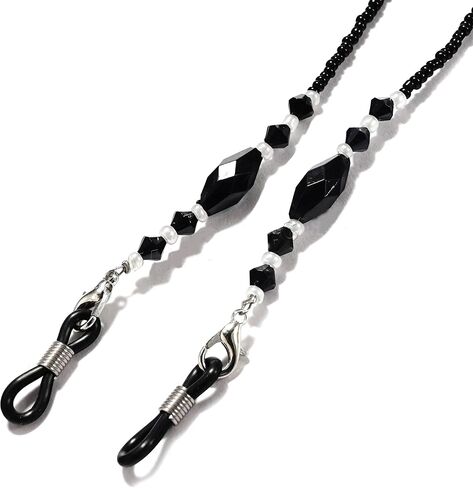 ALBATROSART-HANDMADE Eyeglass Chains Elegant Eyewear Retainer Beaded Eyeglass Strap Holder Eyewear Retainer in Saudi Arabia