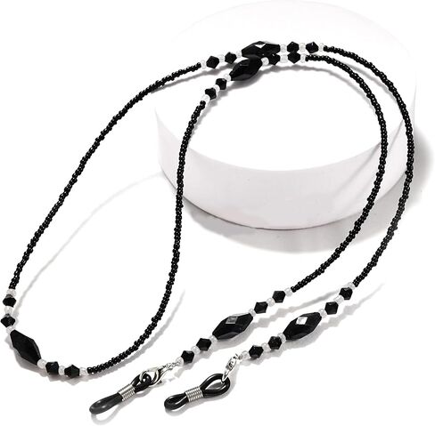 ALBATROSART-HANDMADE Eyeglass Chains Elegant Eyewear Retainer Beaded Eyeglass Strap Holder Eyewear Retainer in Saudi Arabia