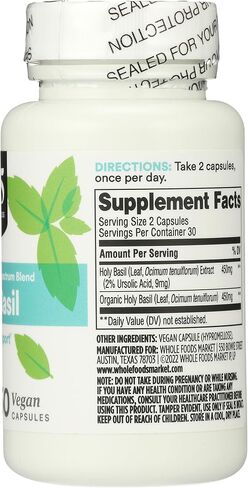 365 By Whole Foods Market, Holy Basil California, 60 Count in Saudi Arabia