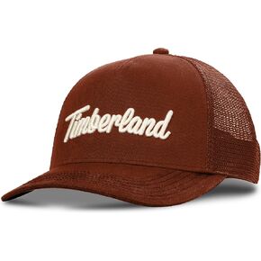 Timberland Kids Trucker Hat للأولاد الذين تتراوح أعمارهم بين 7 و 14 عامًا ، وحجم واحد ، وتيل قطني متين ، و Snapback قابل للتعديل ، وظهر تنفس الظهر in Kuwait