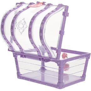 Children's Lockable Treasure Chest Toy Organizer Small Pirate Chest for Gems and Trinkets Secure Latch Sturdy Plastic Storage Box for Boys and Girls in Kuwait